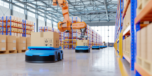 Robots Industriales / Robotización / Cobots Gavet de la Conca · Robot AGV (Vehículo de Guiado Autónomo)
